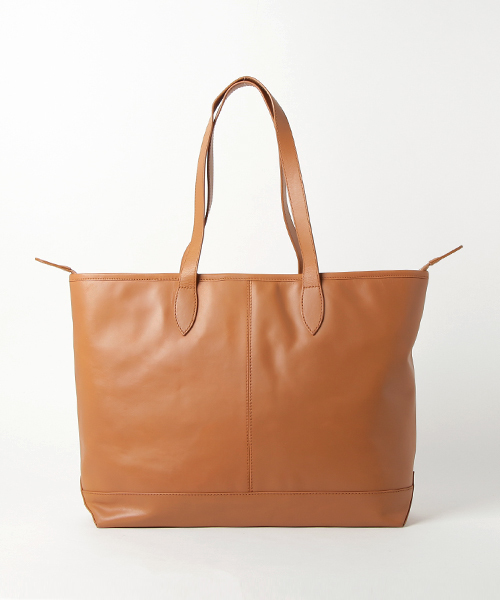 RATTLE TRAP(ラトルトラップ)の「【A4サイズ収納可能/シンプルなデザインで使える】レザートートバッグ(トートバッグ・メンズ・ブラック/ブラウン/キャメル/ネイビー・FREE)」の1枚目の写真