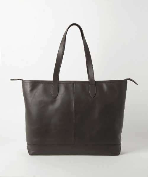 RATTLE TRAP(ラトルトラップ)の「【A4サイズ収納可能/シンプルなデザインで使える】レザートートバッグ(トートバッグ・メンズ・ブラック/ブラウン/キャメル/ネイビー・FREE)」の3枚目の写真