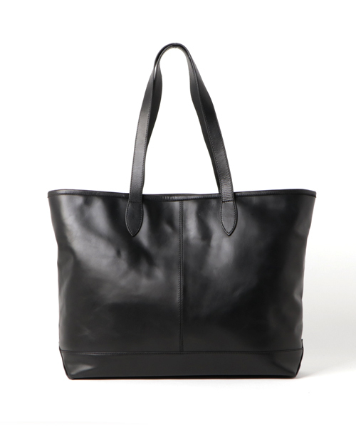 RATTLE TRAP(ラトルトラップ)の「【A4サイズ収納可能/シンプルなデザインで使える】レザートートバッグ(トートバッグ・メンズ・ブラック/ブラウン/キャメル/ネイビー・FREE)」の2枚目の写真