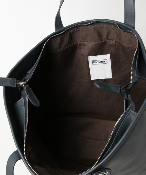 RATTLE TRAP(ラトルトラップ)の「【A4サイズ収納可能/シンプルなデザインで使える】レザートートバッグ(トートバッグ・メンズ・ブラック/ブラウン/キャメル/ネイビー・FREE)」の10枚目の写真