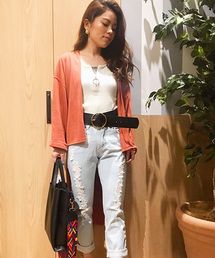 VENCEEXCHANGE | ステップヘムワイドスリーブガウン            (カーディガン/ボレロ)