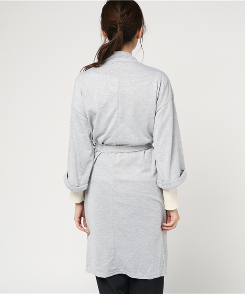 VENCEEXCHANGE（ヴァンスエクスチェンジ）の「ステップヘムワイドスリーブガウン            （カーディガン/ボレロ・レディース・ダークカーキ/ブラック/グレー/その他21・MEDIUM）」の7枚目の写真