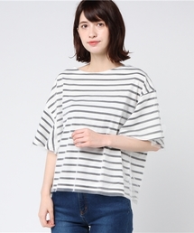 BLUEEAST | チュール重ねボーダープルオーバー(Tシャツ/カットソー)