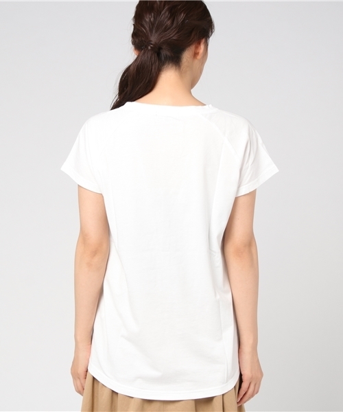 AVIREX(アヴィレックス)の「avirex/ アヴィレックス/ ARMY AIR CORP TEE/ アーミー エアコープ ティーシャツ(Tシャツ/カットソー・レディース・ネイビー/オフホワイト・FREE)」の5枚目の写真
