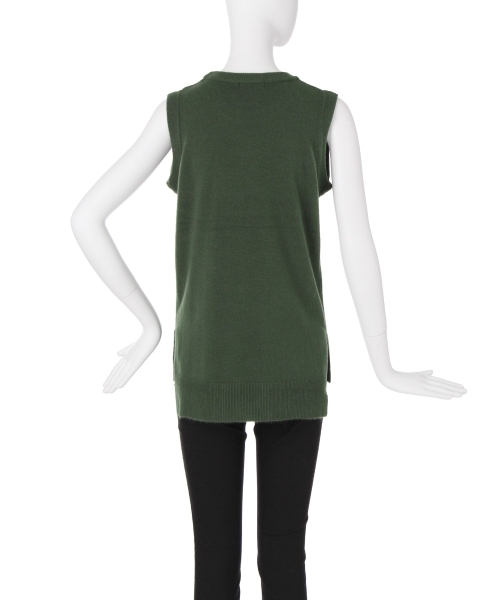 MURUA（ムルーア）の「ウォッシャブルニットタンクトップ（ニット/セーター・レディース・グレー/グリーン/オレンジ/ブラック・FREE）」の9枚目の写真