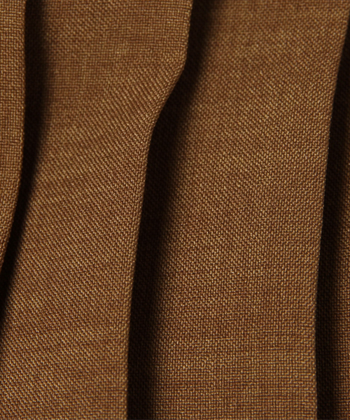 un dix cors（アンディコール）の「ドライポプリンプリーツスカート（スカート・レディース・キャメル/チャコールグレー・ﾌﾘ-）」の9枚目の写真