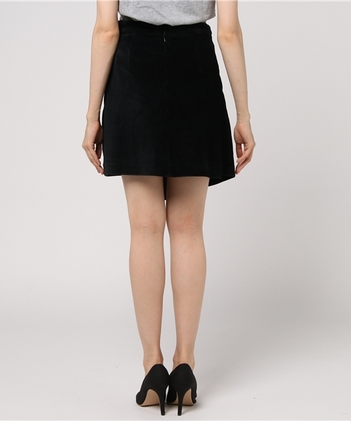 MURUA（ムルーア）の「ワイドコーデュロイミニスカート（スカート・レディース・グリーン/ブラック/キャメル・1/2）」の11枚目の写真