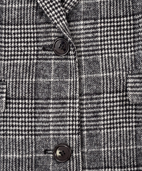 PUNYUS（プニュズ）の「グレンチェックチェスターコート（チェスターコート・レディース・ブラウン系その他/グレー系その他・2/3/4/1）」の11枚目の写真