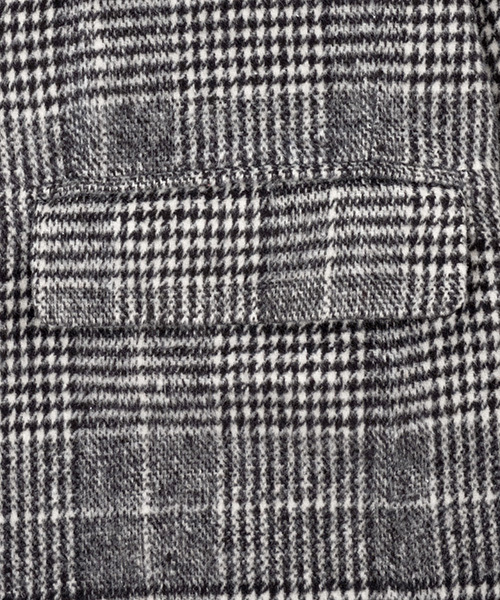 PUNYUS（プニュズ）の「グレンチェックチェスターコート（チェスターコート・レディース・ブラウン系その他/グレー系その他・2/3/4/1）」の4枚目の写真