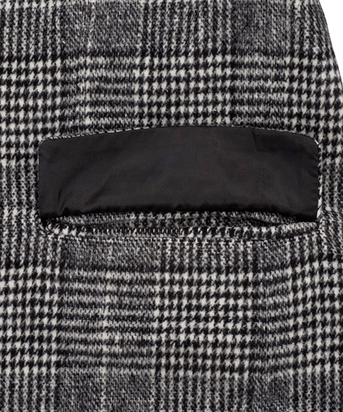 PUNYUS（プニュズ）の「グレンチェックチェスターコート（チェスターコート・レディース・ブラウン系その他/グレー系その他・2/3/4/1）」の7枚目の写真