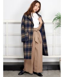 dazzlin | チェックチェスターコート(チェスターコート)