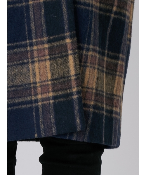 dazzlin(ダズリン)の「チェックチェスターコート(チェスターコート・レディース・マスタード/ネイビー/ブラウン・SMALL/MEDIUM)」の9枚目の写真