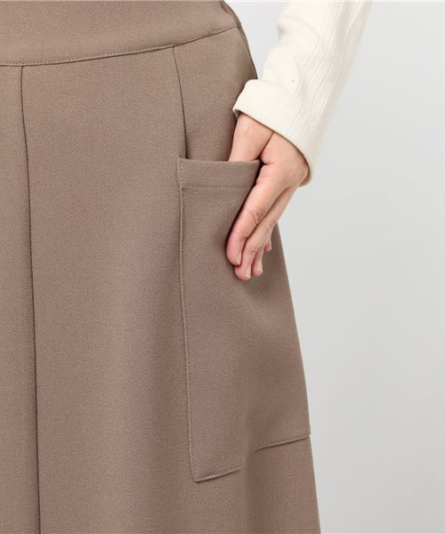 archives（アルシーヴ）の「サス付きロングフレアスカート（スカート・レディース・パープル/モカ/カーキ・MEDIUM）」の8枚目の写真