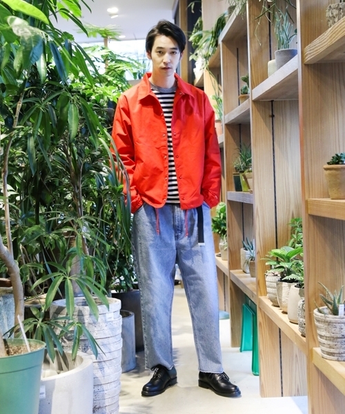 niko and...（ニコアンド）の「USAコットンボーダーロングスリーブTシャツ（Tシャツ/カットソー・メンズ・ネイビー/グレー/レッド/イエロー・MEDIUM/LARGE）」の5枚目の写真