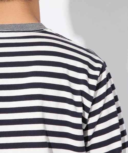 niko and...（ニコアンド）の「USAコットンボーダーロングスリーブTシャツ（Tシャツ/カットソー・メンズ・ネイビー/グレー/レッド/イエロー・MEDIUM/LARGE）」の13枚目の写真