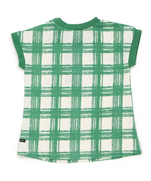 BREEZE（ブリーズ）の「ネット限定手書きギンガムチェックTシャツ（Tシャツ/カットソー・キッズ・ブラック/レッド/グリーン・90/100/110/120/80/130/95/140）」の14枚目の写真
