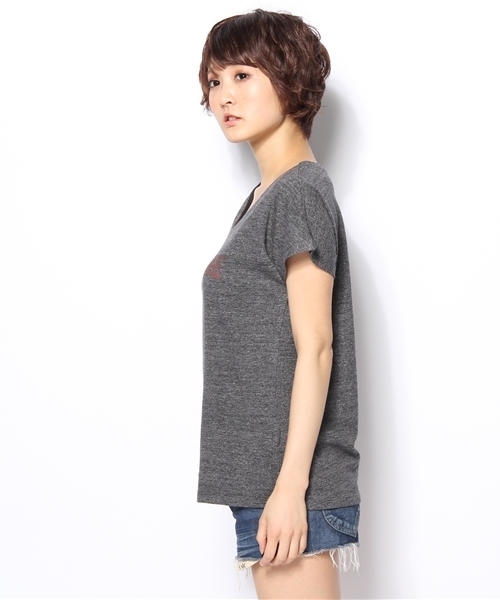 SHIPS for women(シップスフォーウィメン)の「★★liflattie:プリントTシャツ(Tシャツ/カットソー・レディース・ナチュラル/ダークグレー/グリーン・ONE SIZE)」の5枚目の写真