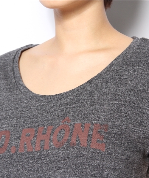 SHIPS for women(シップスフォーウィメン)の「★★liflattie:プリントTシャツ(Tシャツ/カットソー・レディース・ナチュラル/ダークグレー/グリーン・ONE SIZE)」の7枚目の写真