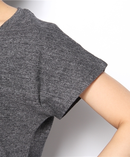 SHIPS for women(シップスフォーウィメン)の「★★liflattie:プリントTシャツ(Tシャツ/カットソー・レディース・ナチュラル/ダークグレー/グリーン・ONE SIZE)」の8枚目の写真