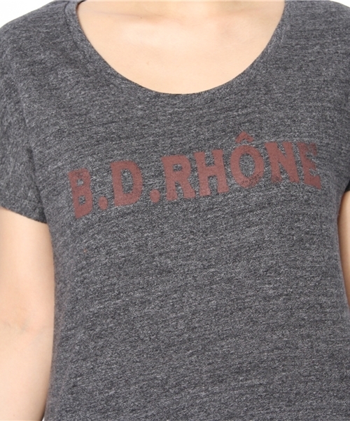 SHIPS for women(シップスフォーウィメン)の「★★liflattie:プリントTシャツ(Tシャツ/カットソー・レディース・ナチュラル/ダークグレー/グリーン・ONE SIZE)」の9枚目の写真