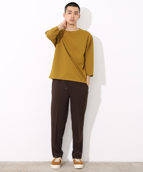 ADAM ET ROPE'（アダムエロペ）の「ストレッチツイルTシャツ（Tシャツ/カットソー・メンズ・ブラック/グリーン/マスタード・M/L）」の14枚目の写真