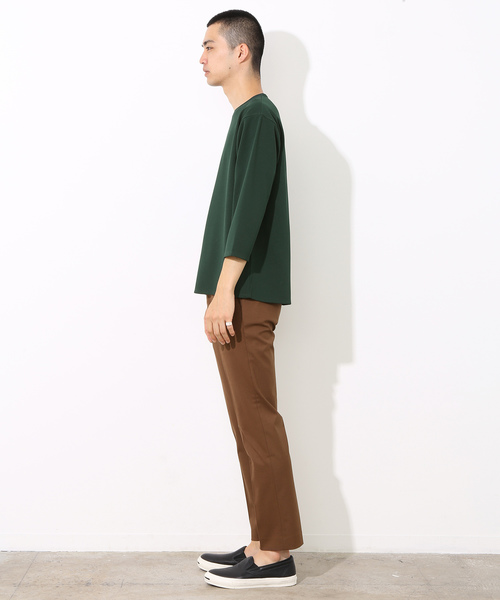 ADAM ET ROPE'（アダムエロペ）の「ストレッチツイルTシャツ（Tシャツ/カットソー・メンズ・ブラック/グリーン/マスタード・M/L）」の15枚目の写真