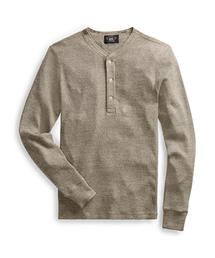 ダブルアールエル【RRL】ワッフルニット コットン ヘンリー 三越伊勢丹 | DOUBLE RL RALPH LAUREN/ダブル アール エル