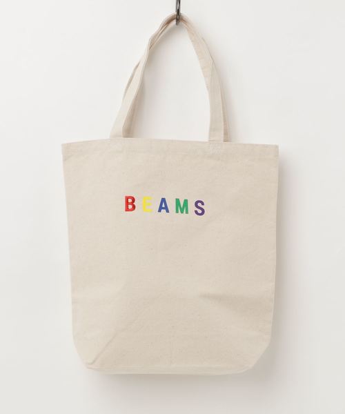 BEAMS（ビームス）の「BEAMS / BEAMS ロゴ トート（トートバッグ・メンズ・オレンジ/ブルー/その他1・ONE SIZE）」の3枚目の写真