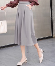 スカーチョ きれいめシルエット 七分丈ワイドパンツ