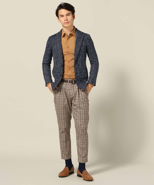 EDIFICE（エディフィス）の「コットンピケ レギュラースポーツシャツ（シャツ/ブラウス・メンズ・グレー/ホワイト/タン/ネイビー・44/46/48/50）」の5枚目の写真