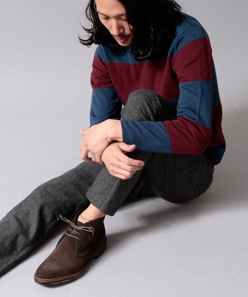 BEAUTY&YOUTH UNITED ARROWS（ビューティーアンドユースユナイテッドアローズ）の「BY∴ スウェード チャッカ ブーツ§◇（ブーツ・メンズ・ブラック/ダークブラウン/ベージュ/ダークグリーン/ネイビー/ワイン・7/8/6h/7h/8h）」の2枚目の写真