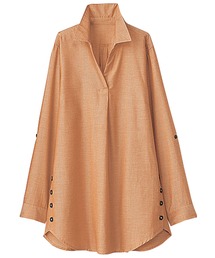 シャンブレーシャツチュニック