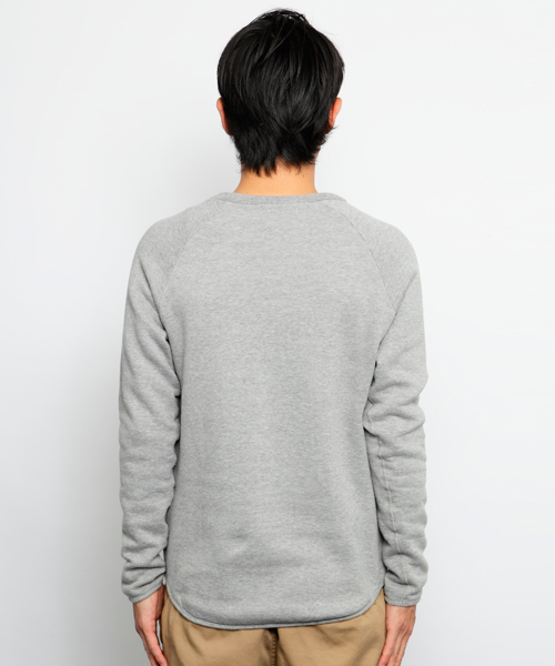 SILAS（サイラス）の「WL FLATSEAMER SWEAT（スウェット・メンズ・ブラック/アッシュグレー/ネイビー・3/1/2）」の5枚目の写真