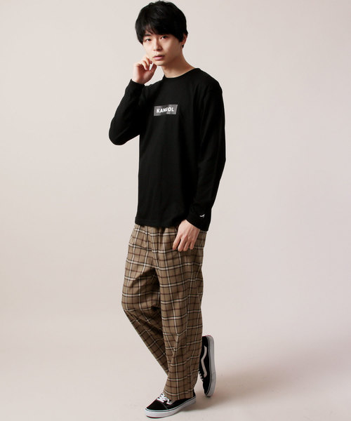 KANGOL(カンゴール)の「KANGOL カンゴール ボックスロゴ長袖 Tシャツ カットソー(Tシャツ/カットソー・メンズ・ホワイト/ブラック/ネイビー/ブラウン/グレー/グリーン・S/M/L/XL)」の20枚目の写真