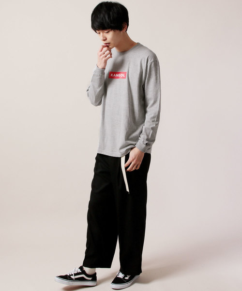 KANGOL(カンゴール)の「KANGOL カンゴール ボックスロゴ長袖 Tシャツ カットソー(Tシャツ/カットソー・メンズ・ホワイト/ブラック/ネイビー/ブラウン/グレー/グリーン・S/M/L/XL)」の21枚目の写真