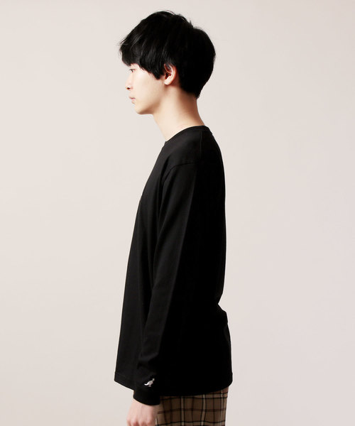KANGOL(カンゴール)の「KANGOL カンゴール ボックスロゴ長袖 Tシャツ カットソー(Tシャツ/カットソー・メンズ・ホワイト/ブラック/ネイビー/ブラウン/グレー/グリーン・S/M/L/XL)」の10枚目の写真