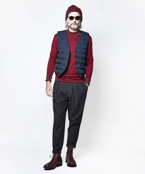 junhashimoto(ジュンハシモト)の「SERIBIRD MOCK NECK(ニット/セーター・メンズ・ブラック/グレー/グリーン/ボルドー・2/4/3/5)」の12枚目の写真