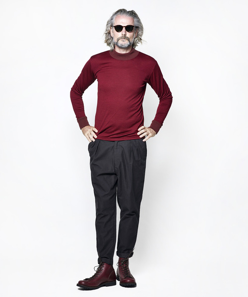 junhashimoto(ジュンハシモト)の「SERIBIRD MOCK NECK(ニット/セーター・メンズ・ブラック/グレー/グリーン/ボルドー・2/4/3/5)」の13枚目の写真