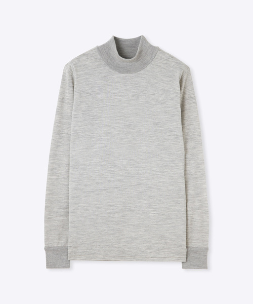junhashimoto(ジュンハシモト)の「SERIBIRD MOCK NECK(ニット/セーター・メンズ・ブラック/グレー/グリーン/ボルドー・2/4/3/5)」の10枚目の写真
