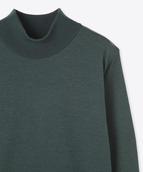 junhashimoto(ジュンハシモト)の「SERIBIRD MOCK NECK(ニット/セーター・メンズ・ブラック/グレー/グリーン/ボルドー・2/4/3/5)」の16枚目の写真