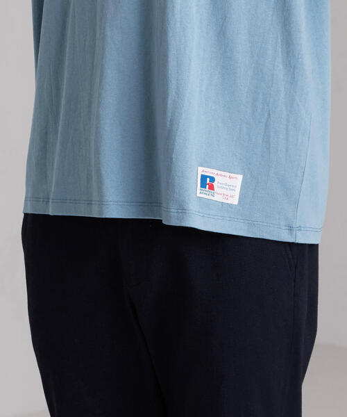 Russell Athletic（ラッセルアスレティック）の「［ラッセルアスレチック］SC RUSSELL ｾﾝﾀｰﾛｺﾞ Tシャツ（Tシャツ/カットソー・メンズ・ホワイト/ブラック/ライトブルー・M/S/L）」の14枚目の写真