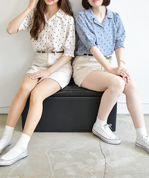 PairPair | ドット＆花柄アソートカイキンシャツ(シャツ/ブラウス)