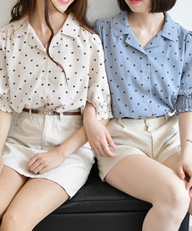PairPair | ドット＆花柄アソートカイキンシャツ(シャツ/ブラウス)