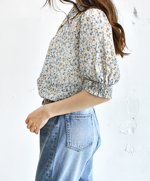 PairPair(ペアペア)の「ドット&花柄アソートカイキンシャツ(シャツ/ブラウス・レディース・サックスブルー/ライトブルー/ベージュ/アイボリー・FREE)」の22枚目の写真