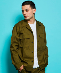 YELLOW RUBY�i�C�G���[���r�[�j�́uStretch Military shirt jacket �X�g���b�` �~���^���[ �V���c �W���P�b�g�i�u���]���j�v