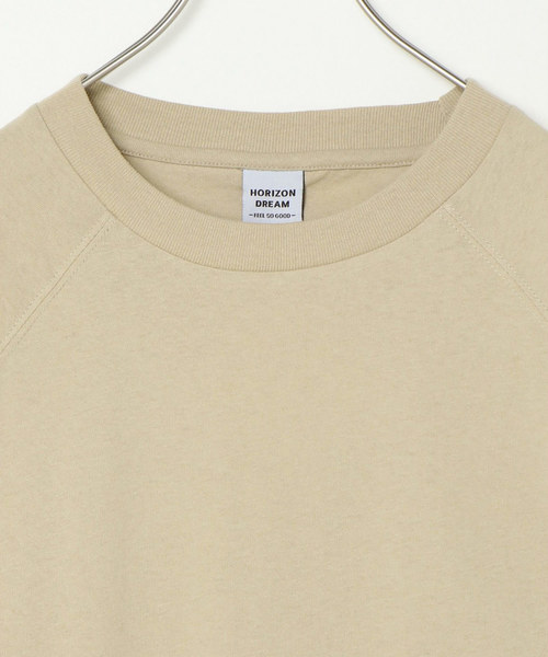 VENCEEXCHANGE(ヴァンスエクスチェンジ)の「USAコットンビッグラグラン8分袖T(Tシャツ/カットソー・メンズ・ホワイト/ブラック/ベージュ/コーラル・M/L/LL)」の6枚目の写真