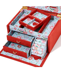 Francfranc（フランフラン）の「メイリー ジュエリーボックス L レッド