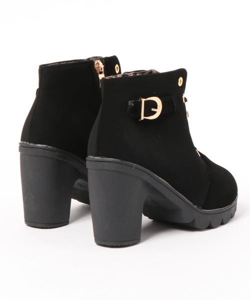 STYLEBLOCK（スタイルブロック）の「チャンキーヒールレースアップショートブーツブーティー（ブーツ・レディース・ブラック/グリーン/キャメル・41/36/37/38/39/40/35）」の7枚目の写真