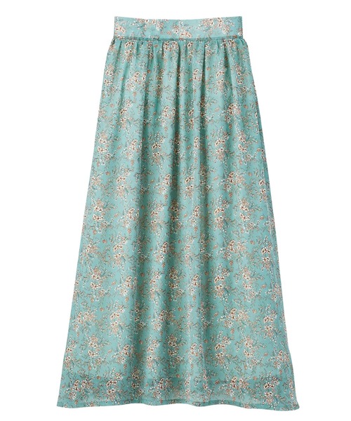 GeeRA(ジーラ)の「シフォンプリントフレアースカート(スカート・レディース・ブラック/イエロー/ドット/グリーン・SMALL/MEDIUM/LARGE/X-LARGE/XX-LARGE)」の15枚目の写真