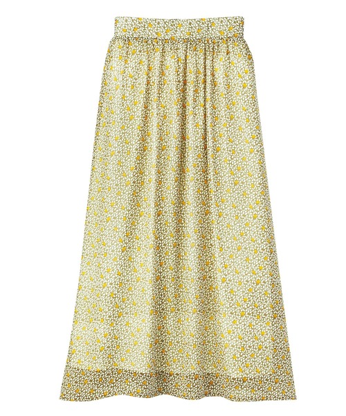 GeeRA(ジーラ)の「シフォンプリントフレアースカート(スカート・レディース・ブラック/イエロー/ドット/グリーン・SMALL/MEDIUM/LARGE/X-LARGE/XX-LARGE)」の13枚目の写真